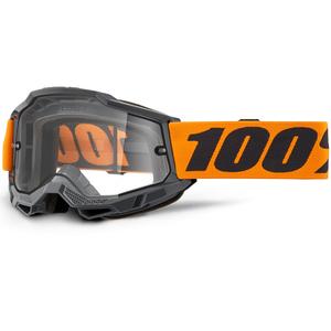 Ochelari motocross 100% ACCURI 2 Enduro portocalii cu plexiglas dublu transparent