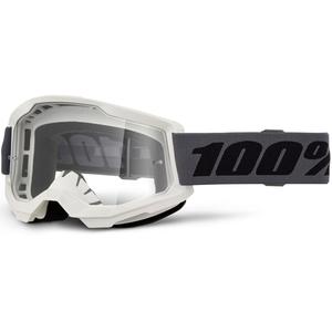 Motokrosové brýle 100% STRATA 2 NEW šedé s čirým plexi