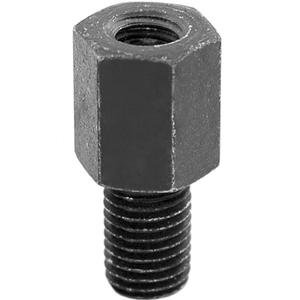 Reducție filetată oglindă retrovizoare (filet interior M8 dreapta/filet exterior M10 dreapta) neagră