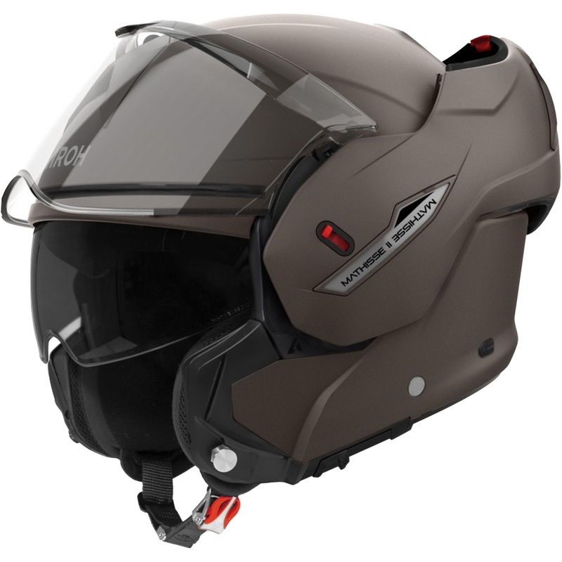 Cască de motocicletă Airoh Mathisse 2 Color flip-up, bronz mat