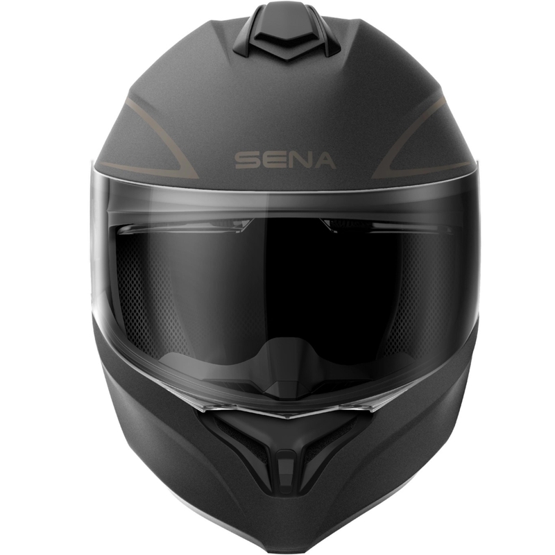 Cască de motocicletă pliabilă cu căști SENA Outrush R negru mat