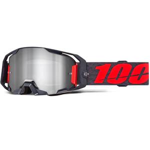 Ochelari de motocross 100% ARmatic Toro cu plexiglas argintiu