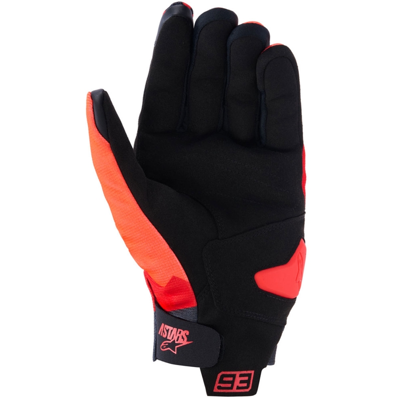 Mănuși Motocicletă Alpinestars Reef V2 MM93 Colecția Fluo Roșu-Roșu-Negru
