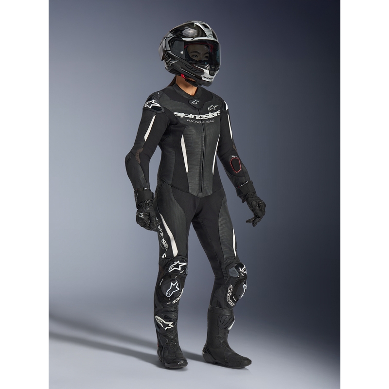 Costum de motocicletă din piele Alpinestars Stella GP-R7 pentru femei, dintr-o singură bucată, negru