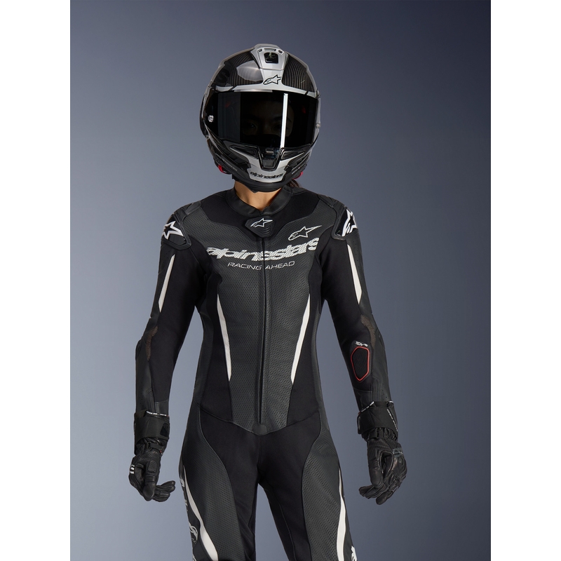Costum de motocicletă din piele Alpinestars Stella GP-R7 pentru femei, dintr-o singură bucată, negru