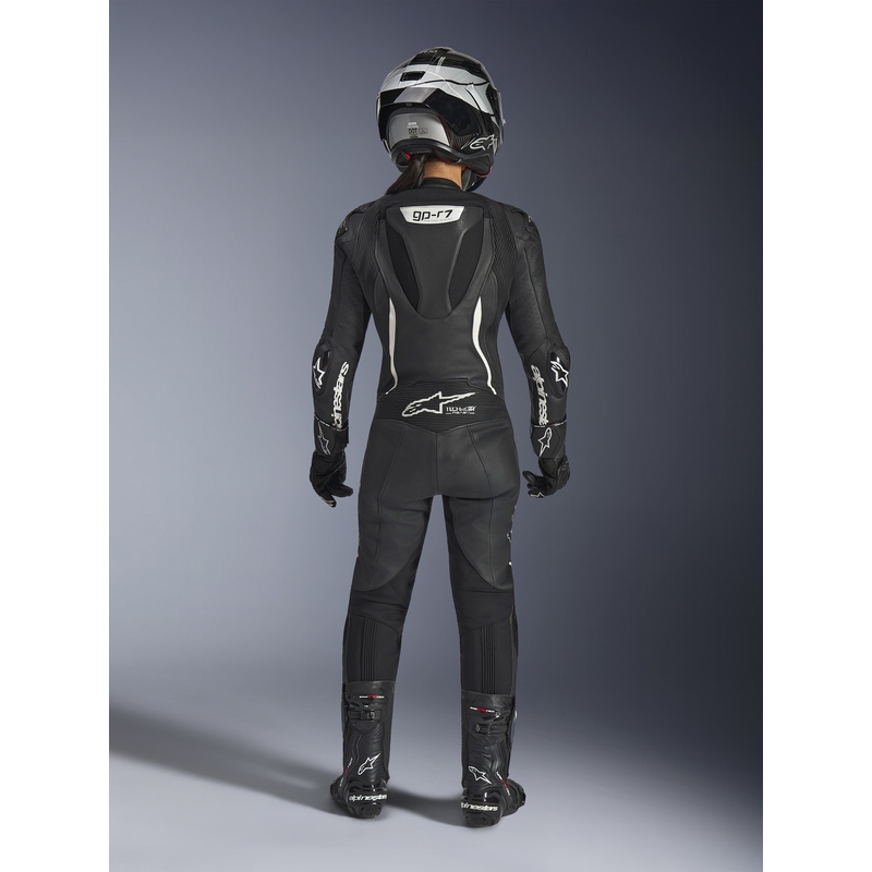 Costum de motocicletă din piele Alpinestars Stella GP-R7 pentru femei, dintr-o singură bucată, negru