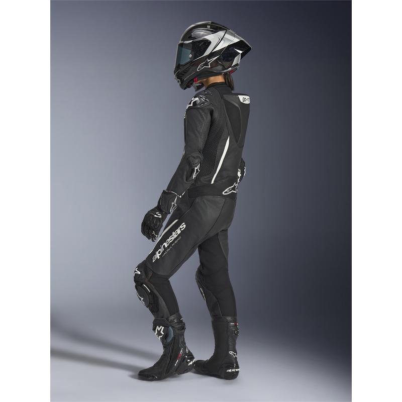 Costum de motocicletă din piele Alpinestars Stella GP-R7 pentru femei, dintr-o singură bucată, negru