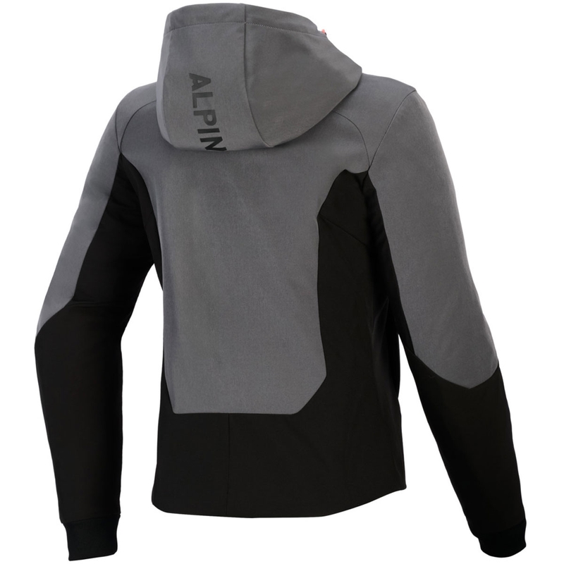 Geacă de motocicletă Alpinestars Stella Radium Tech Hoodie pentru femei gri închis-negru-roz