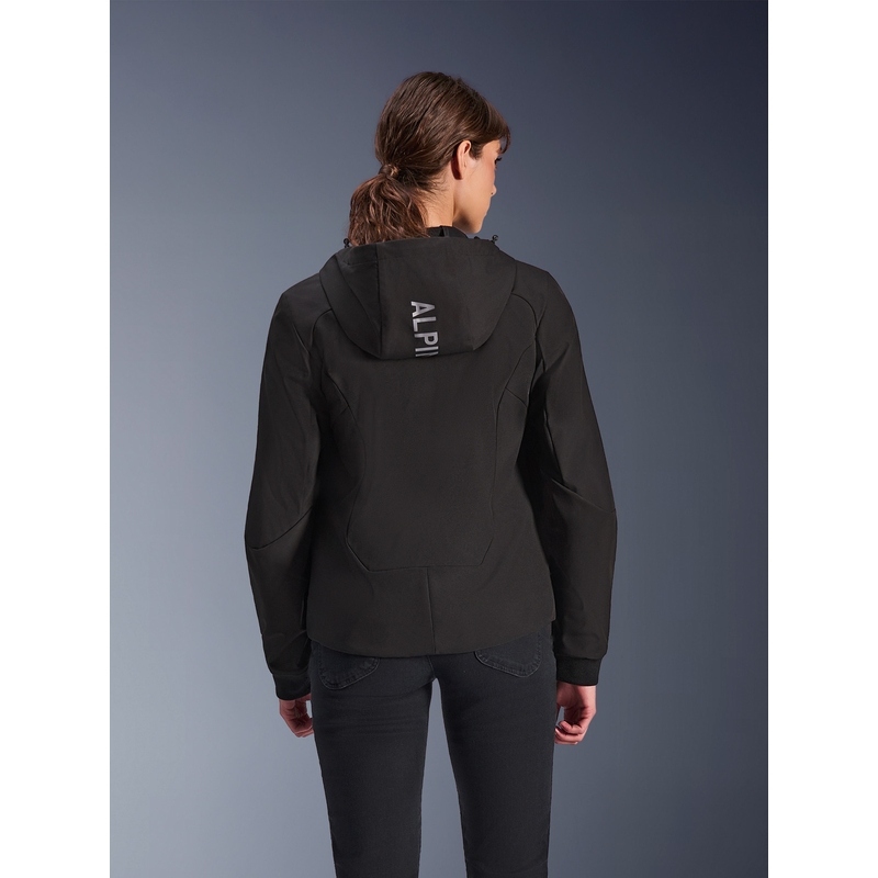 Geacă de motocicletă Alpinestars Stella Radium Tech Hoodie pentru femei, neagră