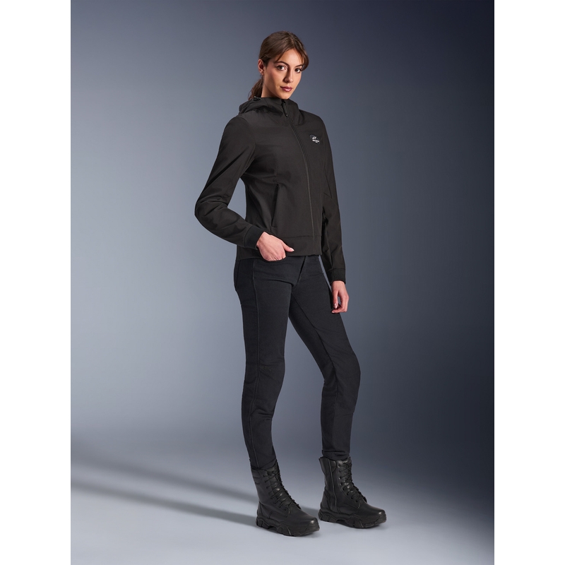 Geacă de motocicletă Alpinestars Stella Radium Tech Hoodie pentru femei, neagră