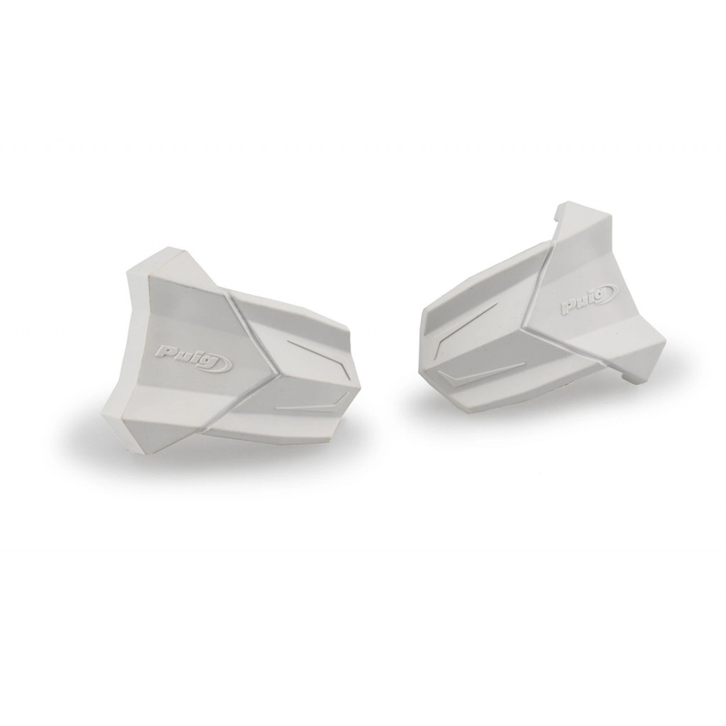 Spare rubber end protector PUIG R19 Alb