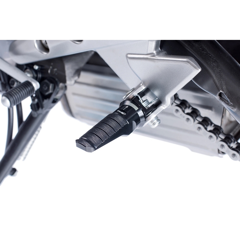 Footpegs without adapters PUIG RACING Negru