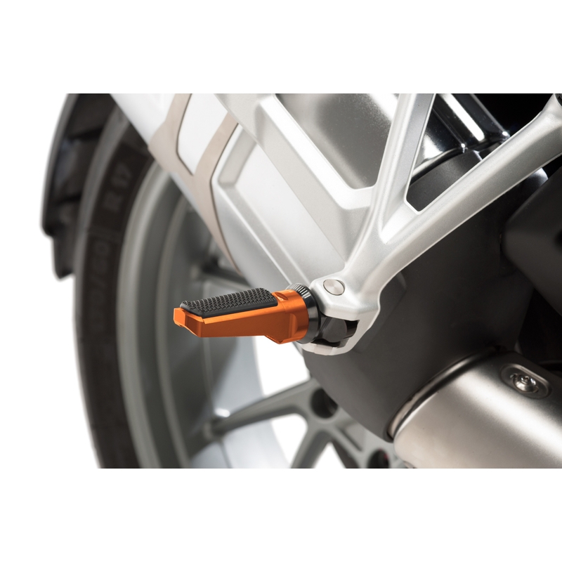 Footpegs without adapters PUIG SPORT auriu with rubber