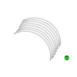 Rim strip PUIG PREMIUM 8431V green fluor set of 8 rim strips