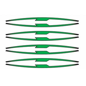 Rim strip PUIG 21833V verde set of 8 rim strips