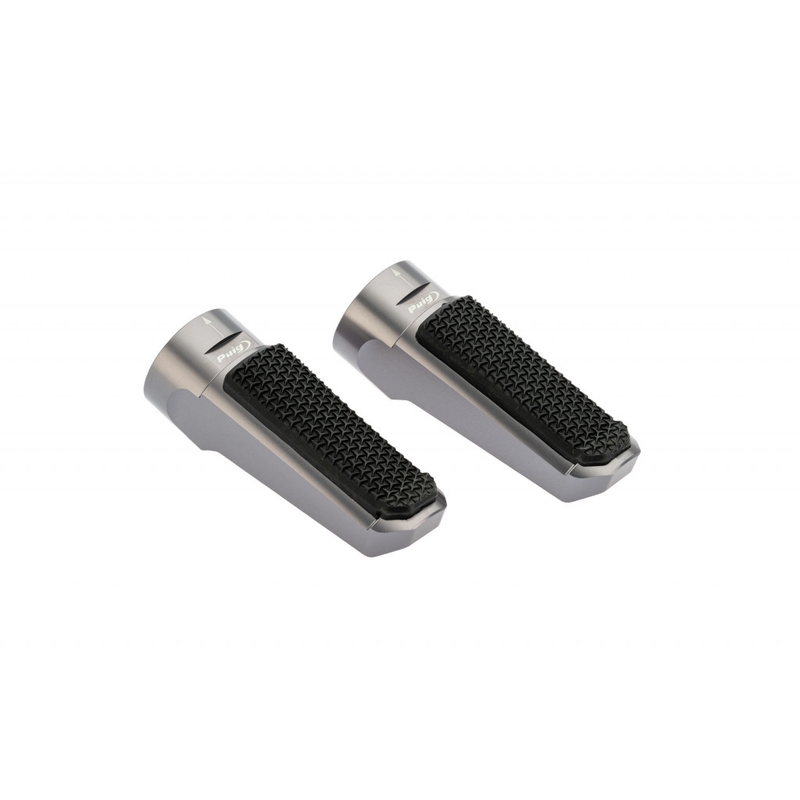 Footpegs without adapters PUIG SPORT titan with rubber