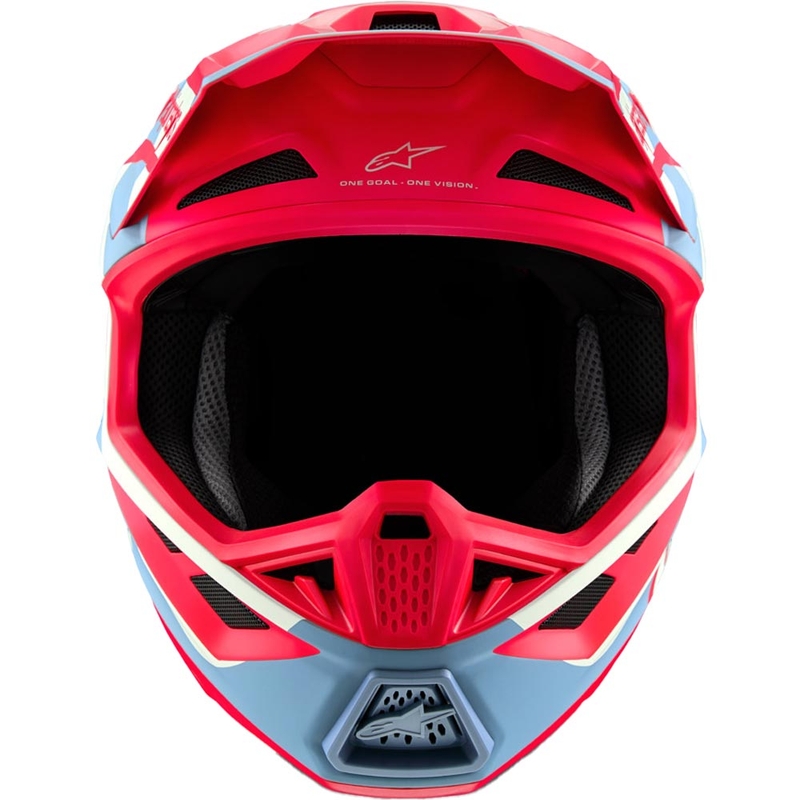 Cască motocross Alpinestars Supertech S-M7 ediție limitată Beast Coast gri-negru-portocaliu