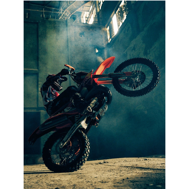 Tricou motocross Alpinestars Techstar ediție limitată Beast Coast gri-negru-portocaliu