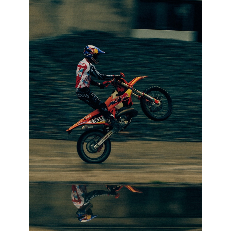 Tricou motocross Alpinestars Techstar ediție limitată Beast Coast gri-negru-portocaliu