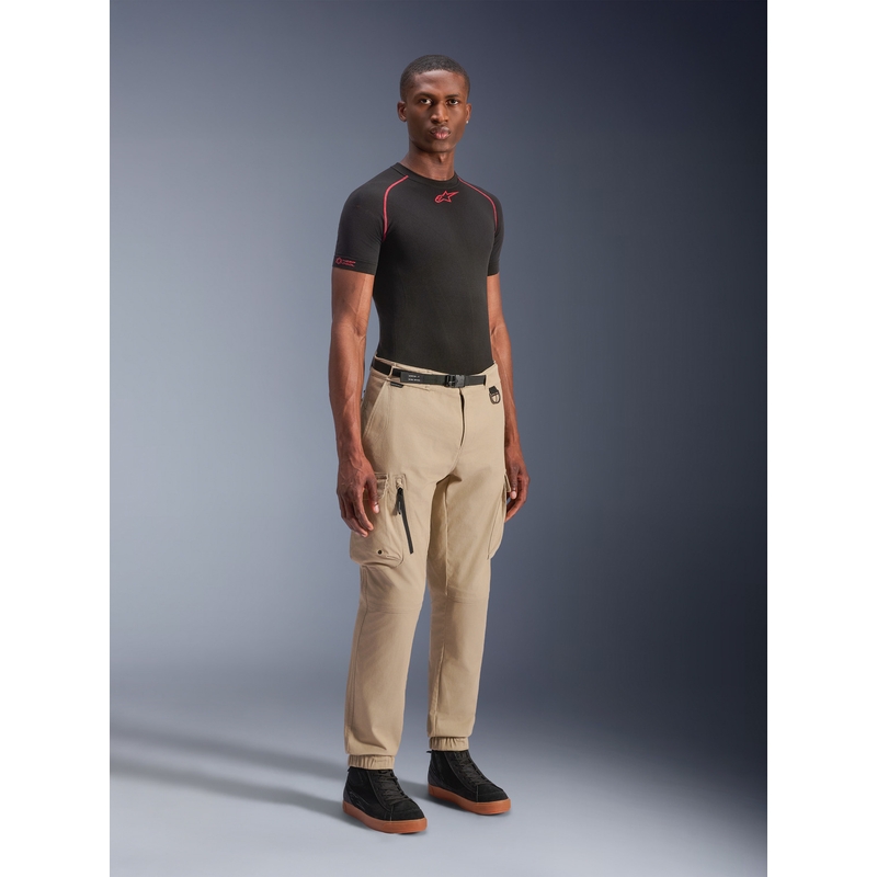 Pantaloni motocicletă Alpinestars Flex-AST Cargo bej deschis