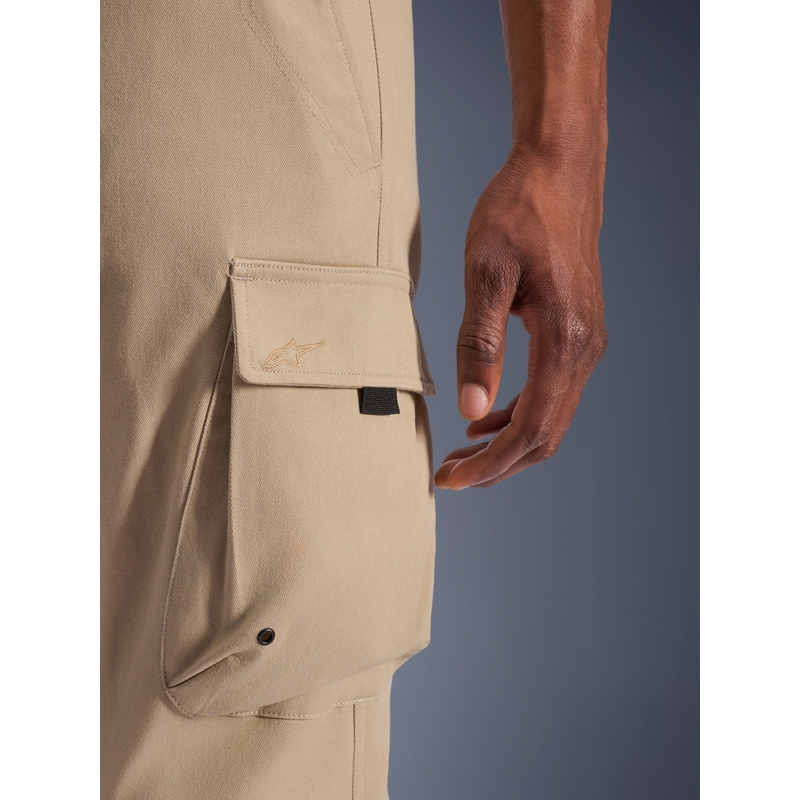 Pantaloni motocicletă Alpinestars Flex-AST Cargo bej deschis