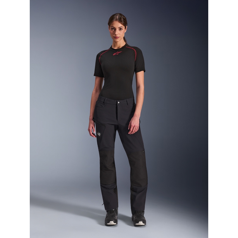 Pantaloni de motocicletă Alpinestars Stella Explore AST pentru femei, negri