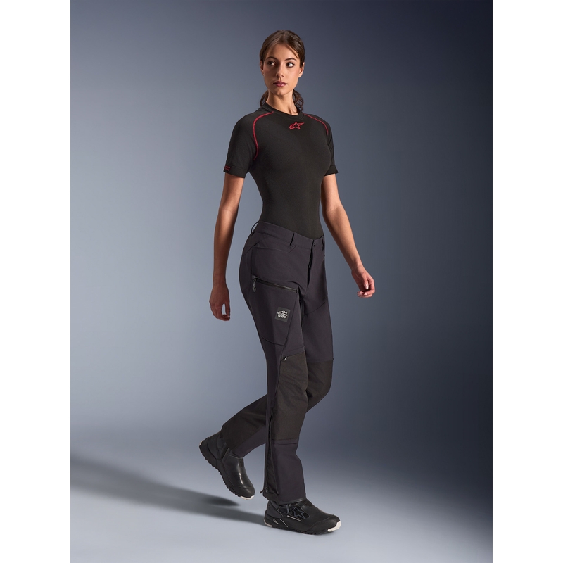 Pantaloni de motocicletă Alpinestars Stella Explore AST pentru femei, negri