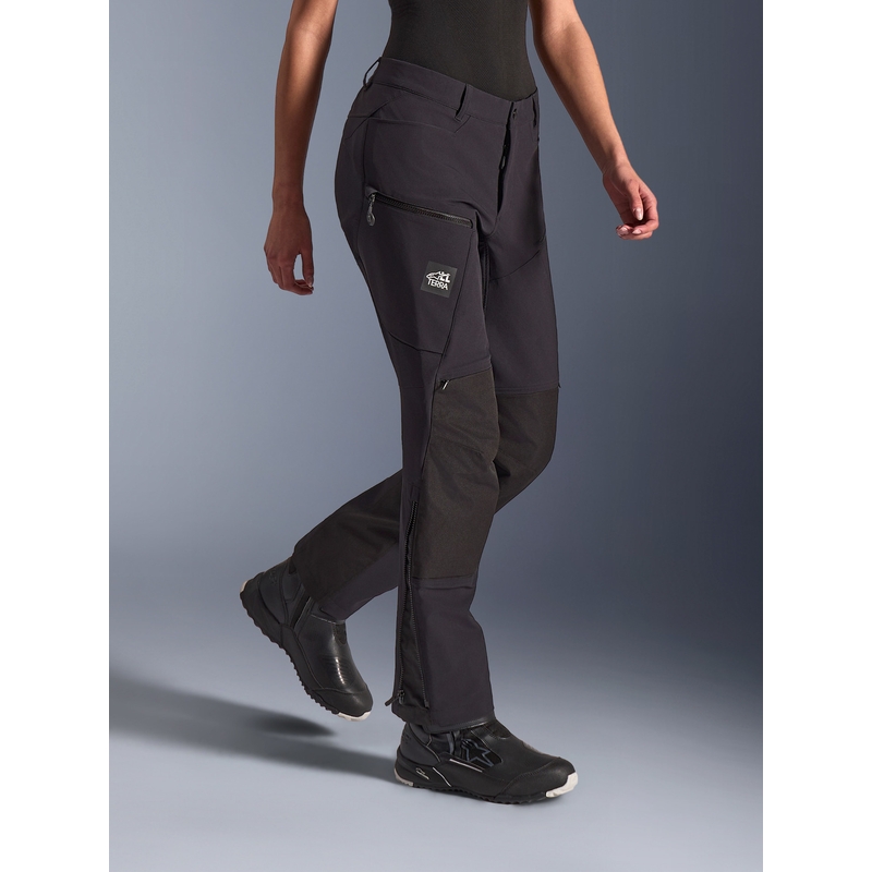 Pantaloni de motocicletă Alpinestars Stella Explore AST pentru femei, negri