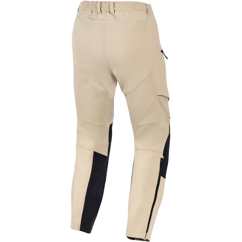 Pantaloni de motocicletă Alpinestars Stella Explore AST pentru femei, maro deschis-negru