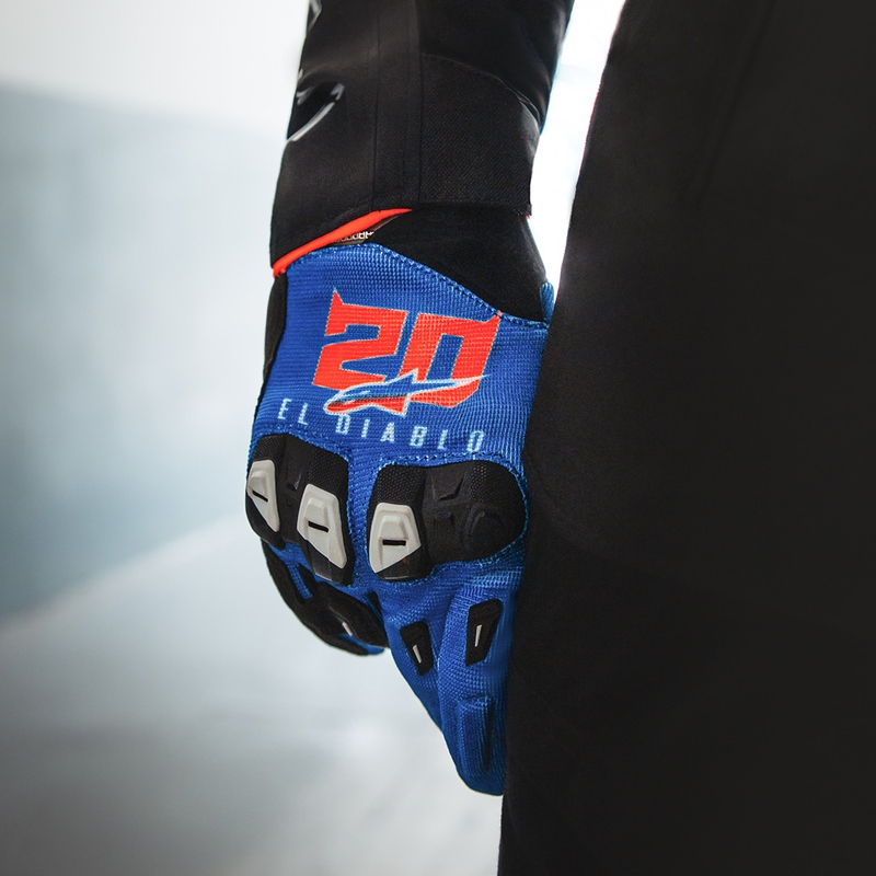 Mănuși moto Alpinestars SP X 1 FQ20 colecție albastru-negru-roșu fluo
