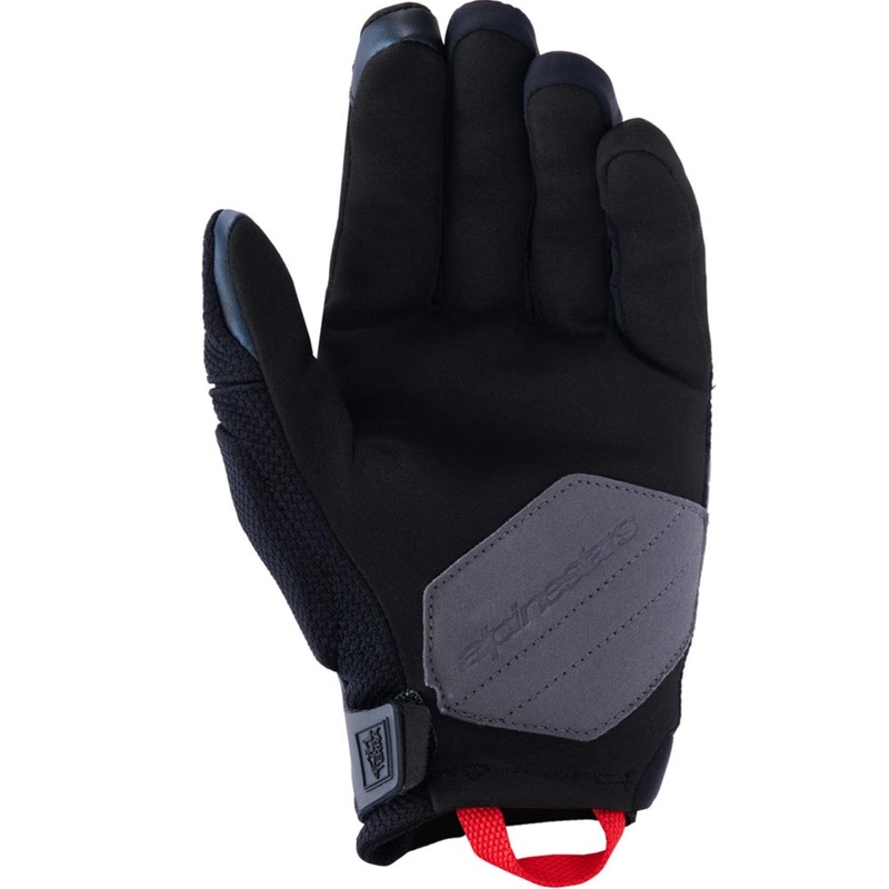 Mănuși de motocicletă Alpinestars Durack gri închis-roșu