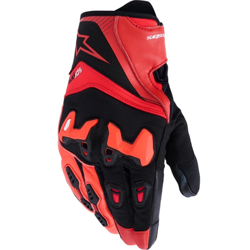 Mănuși moto Alpinestars SP-R PRO roșu-fluo roșu-negru