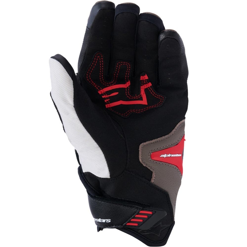 Mănuși de motocicletă Alpinestars SP-R PRO gri deschis-maro-portocaliu