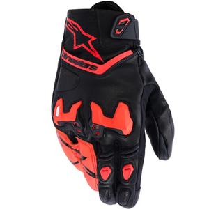 Mănuși moto Alpinestars SP-R TECH negru-roșu fluo
