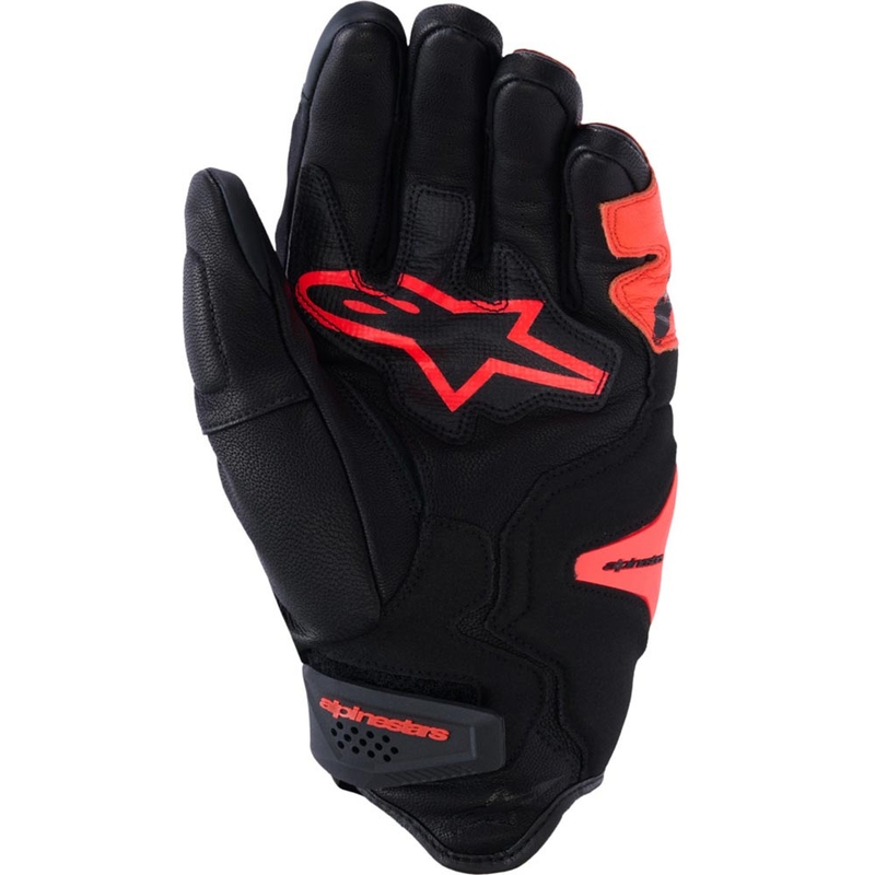Mănuși moto Alpinestars SP-R TECH negru-roșu fluo