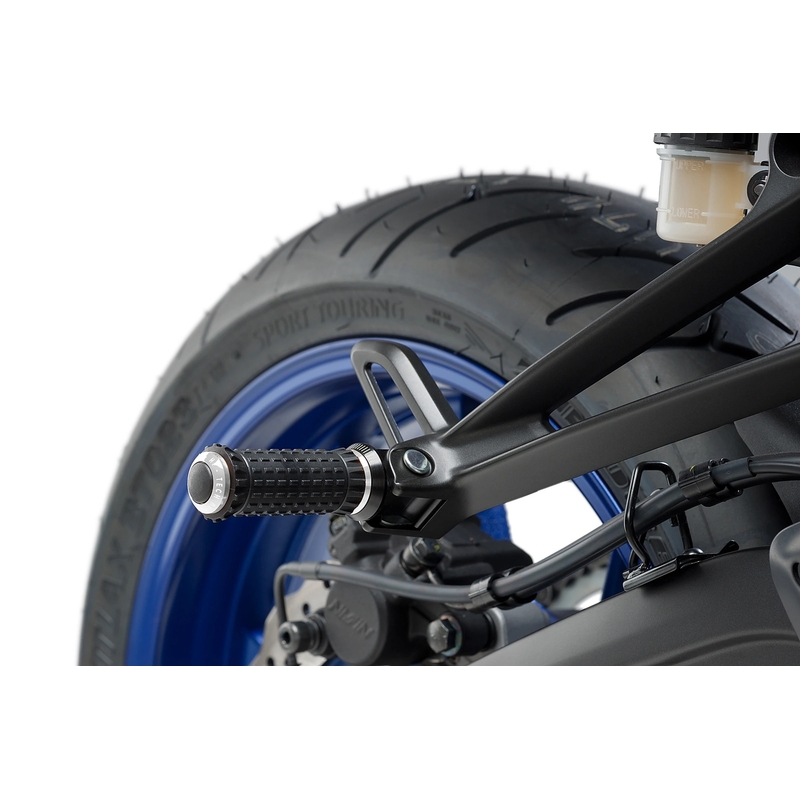 Footpegs without adapters PUIG R-FIGHTER S argintiu