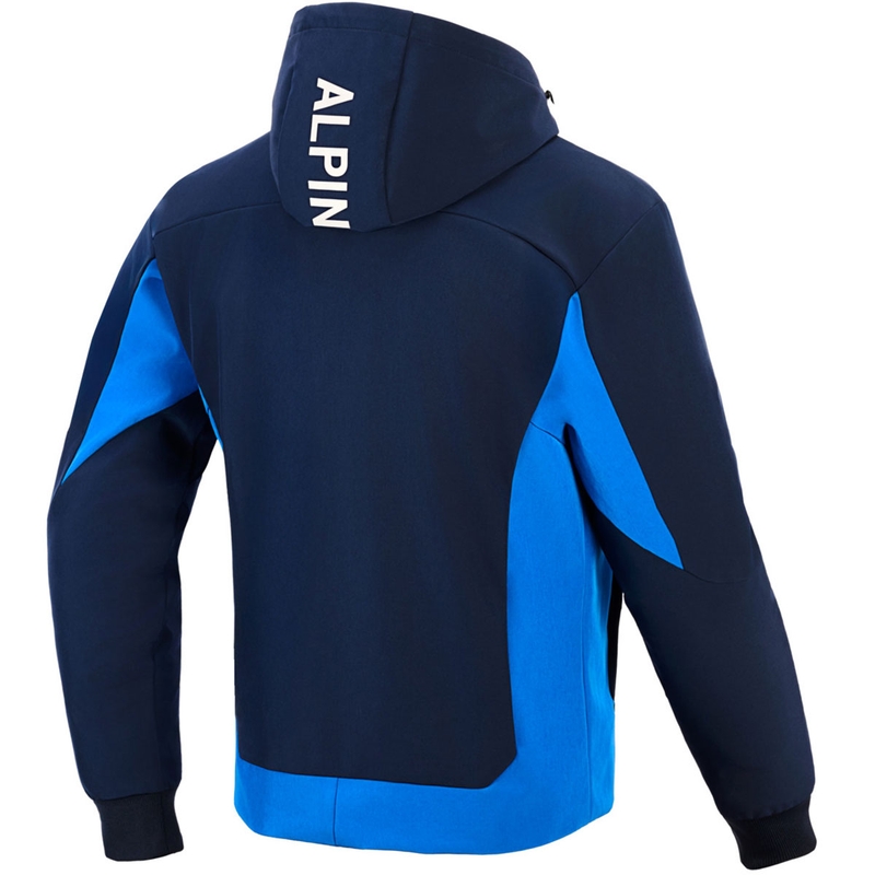 Hanorac motocicletă Alpinestars Radium Tech Hoodie albastru închis-albastru