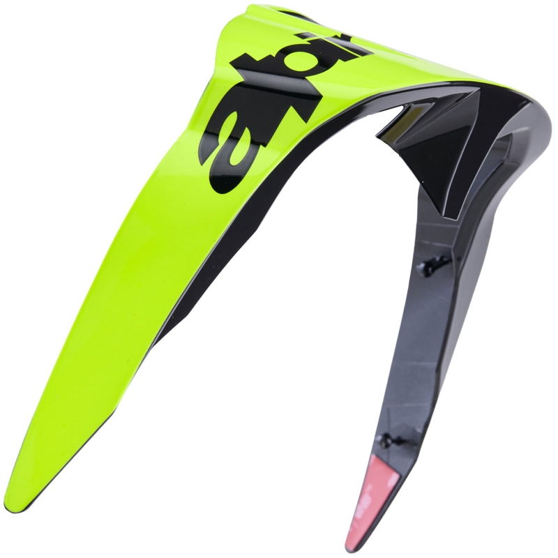 Eleron aerodinamic pentru căști de motocicletă Alpinestars Supertech R10 Arius, profil standard, galben fluo-negru