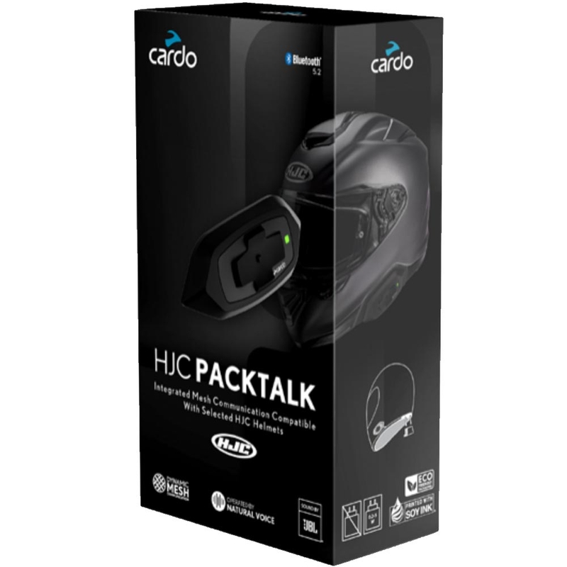 Interfon motocicletă Cardo HJC Packtalk negru