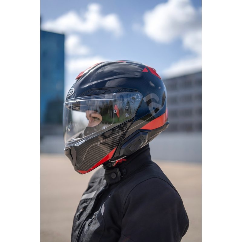 Interfon motocicletă Cardo HJC Packtalk negru