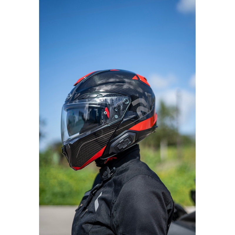 Interfon motocicletă Cardo HJC Packtalk negru