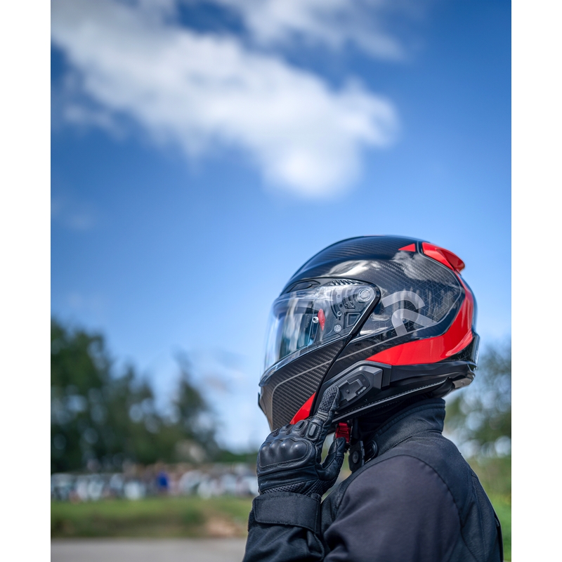 Interfon motocicletă Cardo HJC Packtalk negru