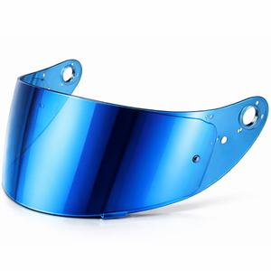 Vizier pentru căști de motocicletă Cassida Orbit cu pregătire Pinlock REVO oglindă albastră