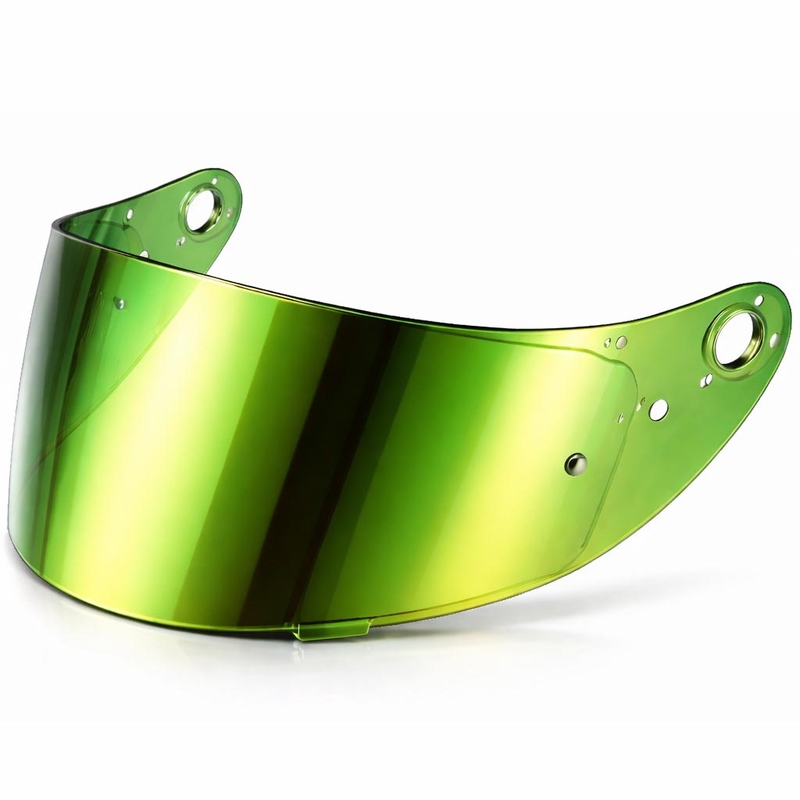 Vizier pentru căști de motocicletă Cassida Orbit cu pregătire Pinlock REVO oglindă verde