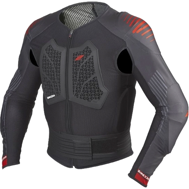 Protecție de corp Zandona Action X8 negru-roșu 180-189 cm