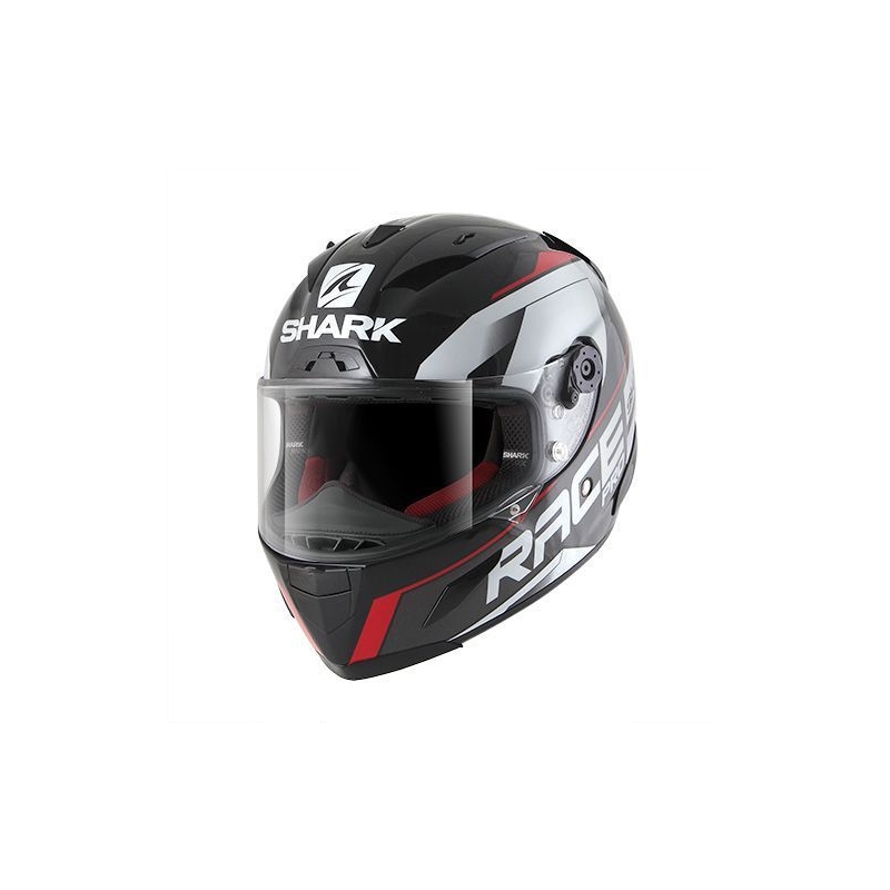 Cască integrală SHARK RACE R-PRO Sauer negru-gri-roșu