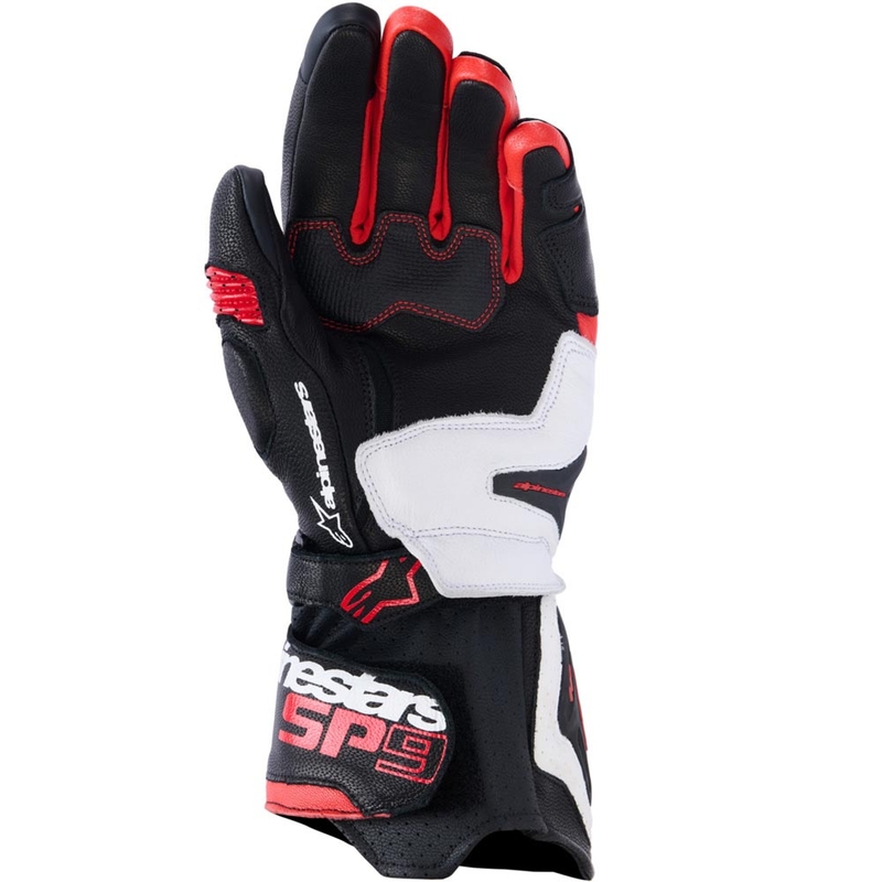 Mănuși moto Alpinestars SP-9 negru-alb-roșu