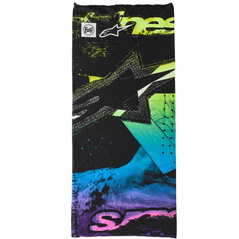Garnitură de gât Alpinestars Buff Ignite negru-roșu