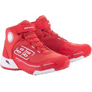 Ghete moto Alpinestars CR-X Drystar MM93, colecția roșu-alb