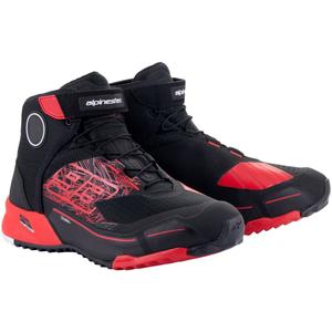 Colecția de ghete de motocicletă Alpinestars CR-X Drystar MM93 negru-roșu